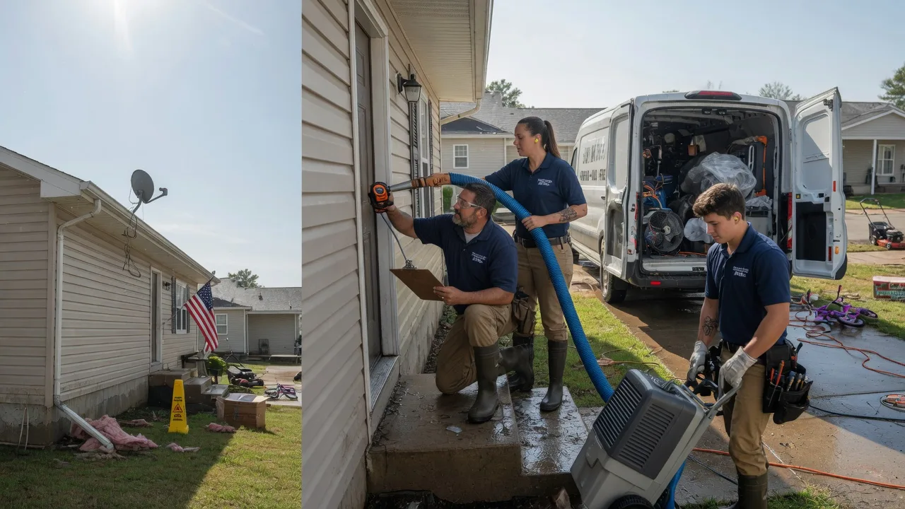 Ceiling Water Damage Restoration in Denmark, IA near me